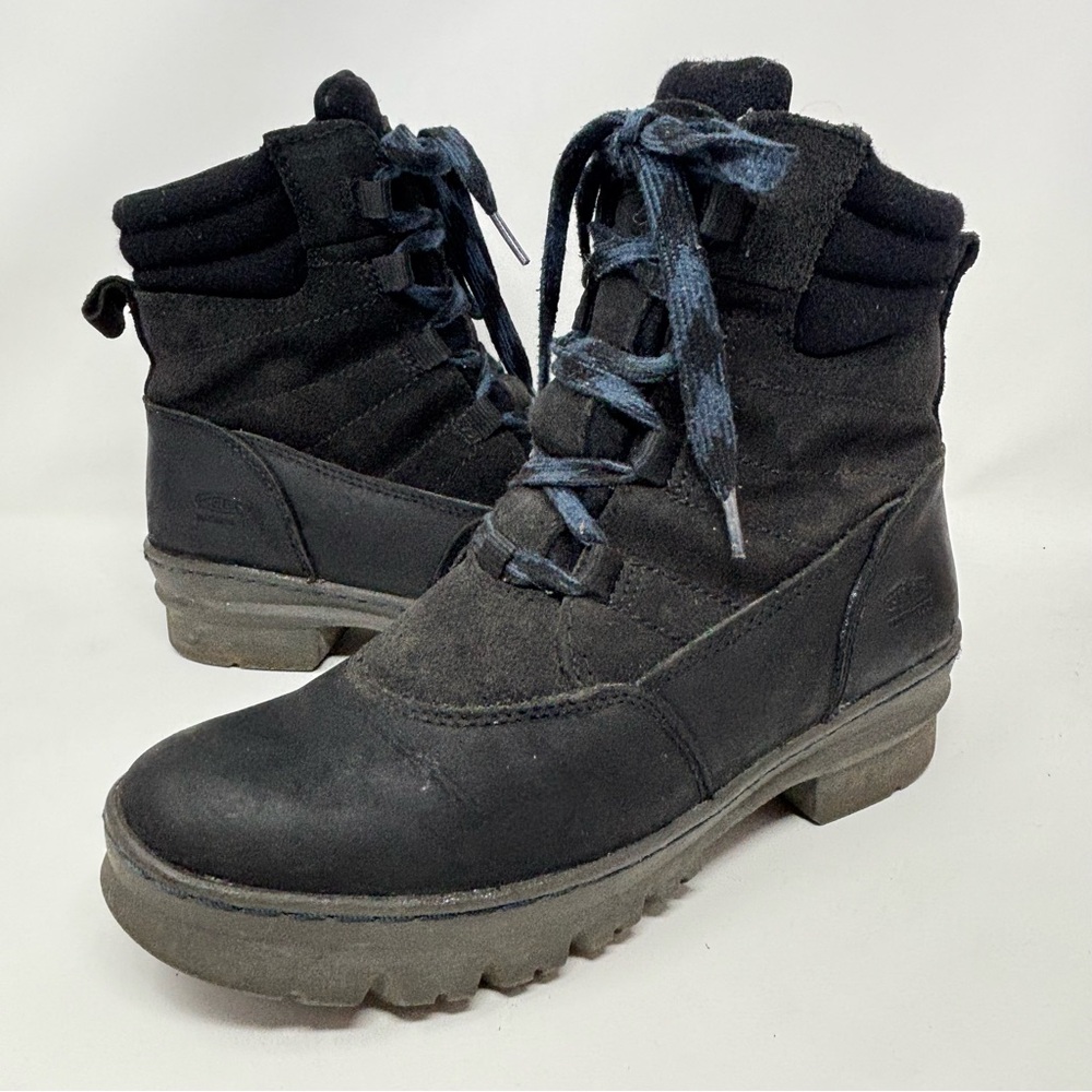 KEEN Wapato Boots Womens 7 Black Lace Up Waterproof Insulated Hiker Winter Shoes